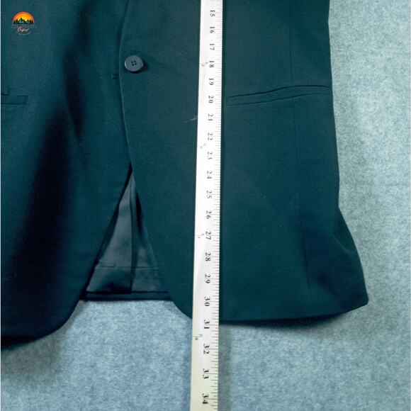 Jones New York Suit Jacket Blazer Black Long Sleeve One Button Women's 14 XL - Picture 5 of 8